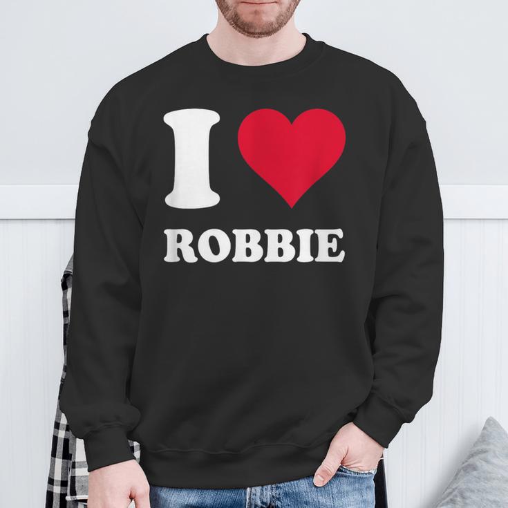 Red Heart I Love Robbie Sweatshirt Geschenke für alte Männer