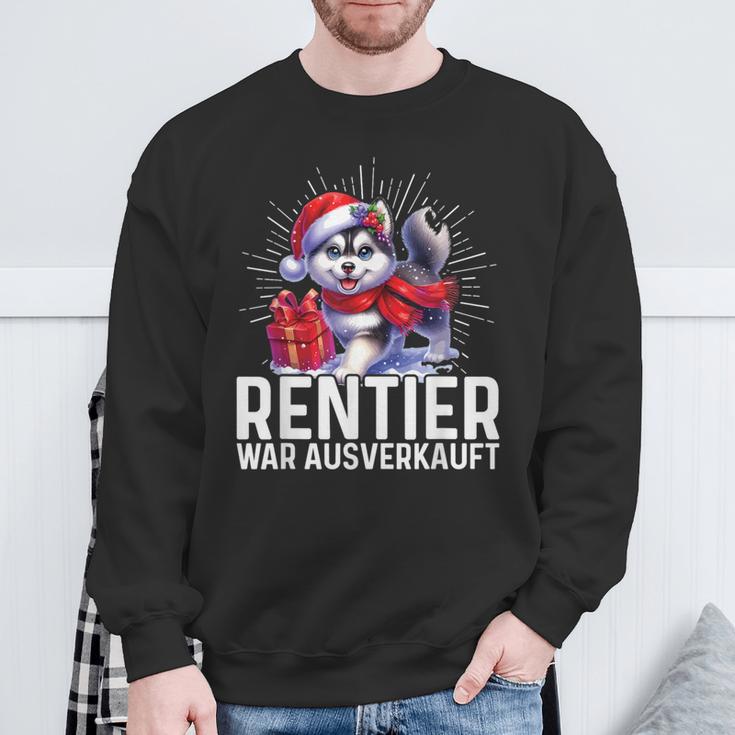 Reindeer War Ausverkauft Weihnachten Husky Fest Slogan Sweatshirt Geschenke für alte Männer