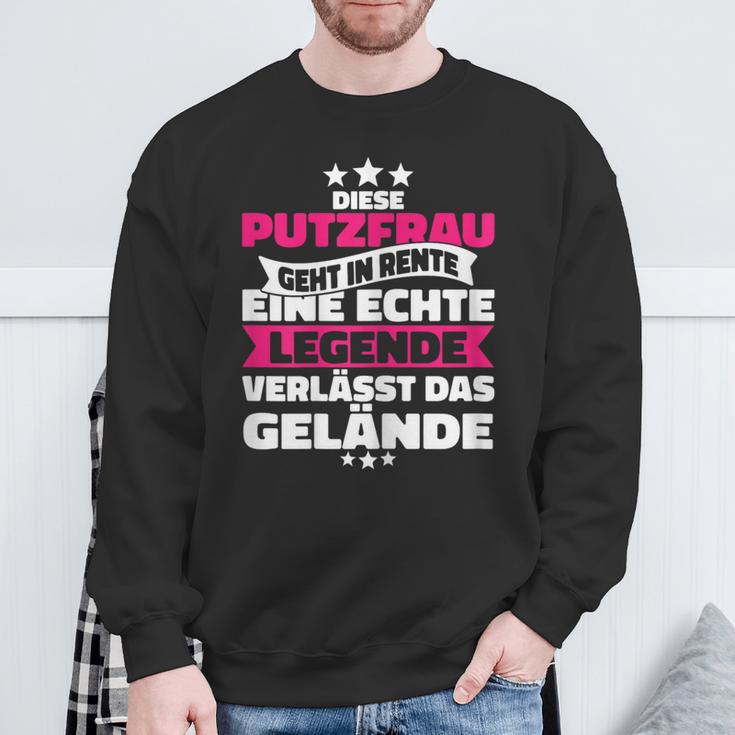 Rentnerin Putzfrau Retirement Sweatshirt Geschenke für alte Männer