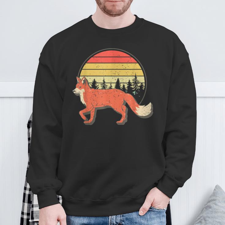 Retro Fox Sweatshirt Geschenke für alte Männer