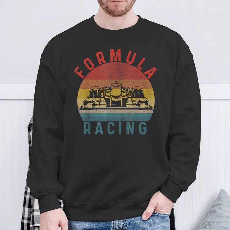 Retrointage Formula Racing Fan Silhouette Racing Car Formula Sweatshirt Geschenke für alte Männer