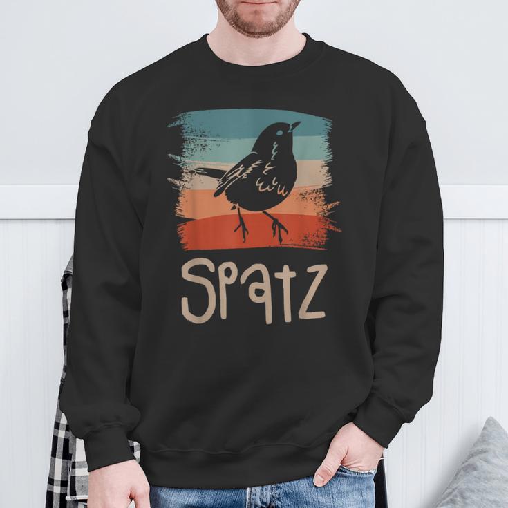 Retrointage Sparrow Sparrows Sweatshirt Geschenke für alte Männer