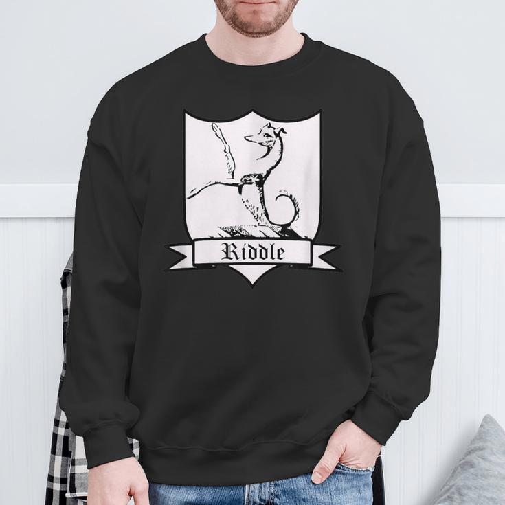 Riddle Surname Family Name Motto Sweatshirt Geschenke für alte Männer