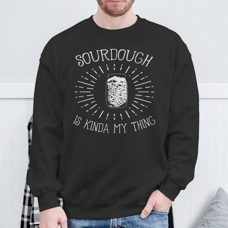 Sauerteig Ist Irgendwie Mein Ding Backen Bäcker Lustig Sweatshirt Geschenke für alte Männer