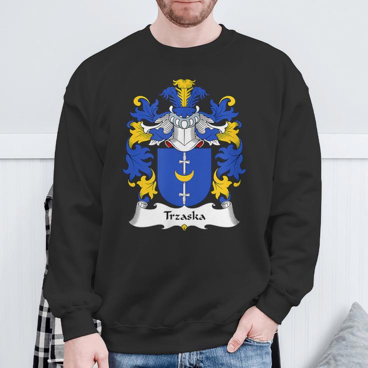 Trzaska Wappen Familienwappen Sweatshirt Geschenke für alte Männer