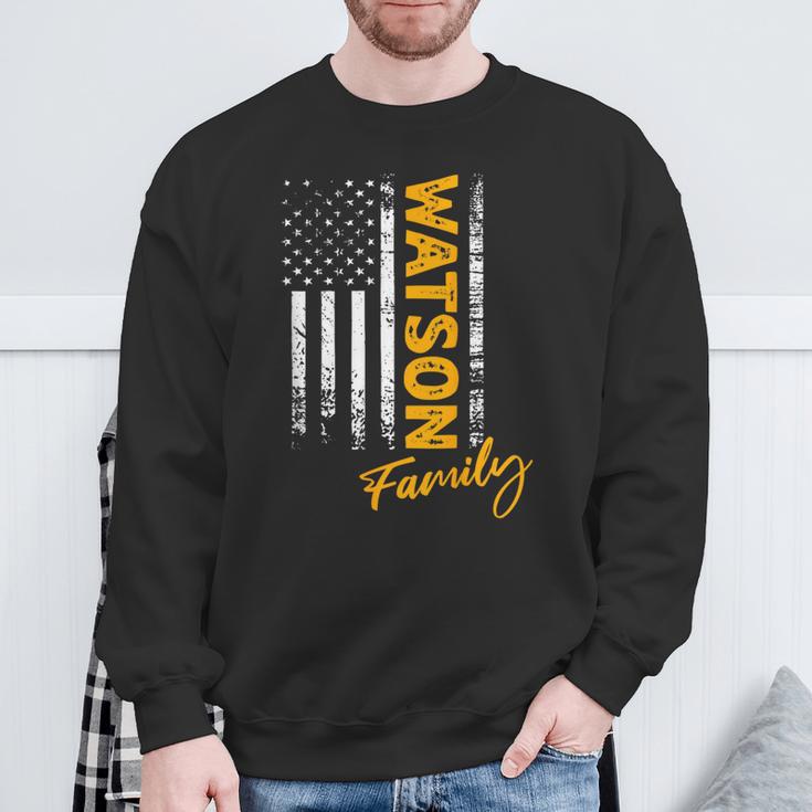 Usa Watson Surname Watson Last Name Watson Sweatshirt Geschenke für alte Männer