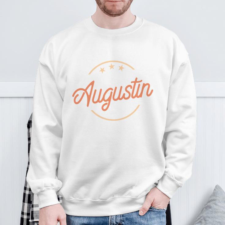 Augustine The Man Of Myth The Legend Sweatshirt Geschenke für alte Männer