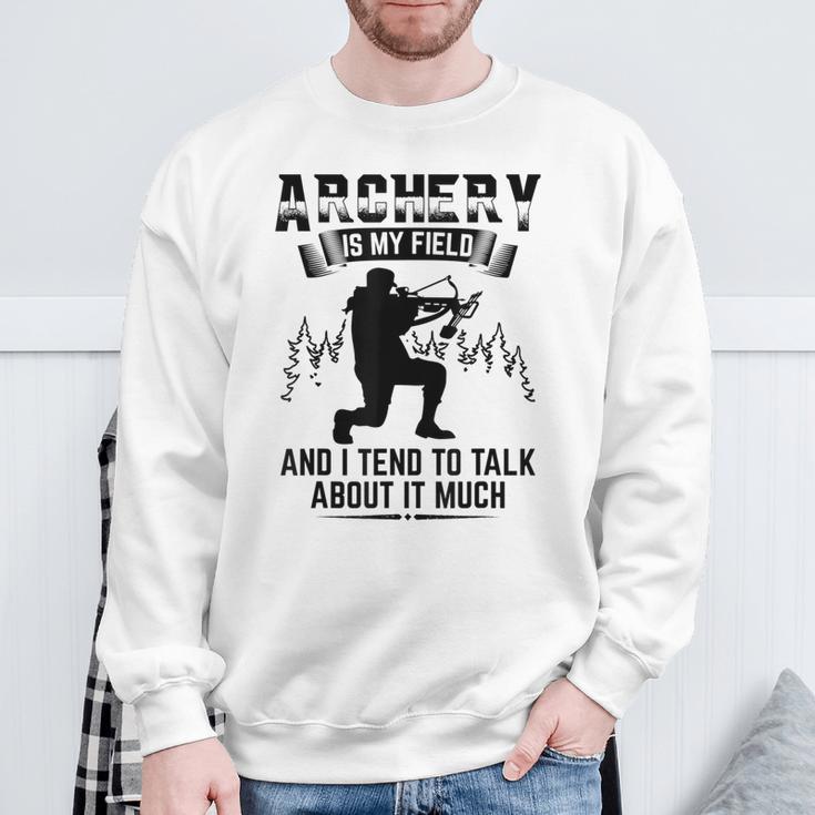 Bogenschießen Ist Mein Ding Bogenschützen Spruch Sweatshirt Geschenke für alte Männer