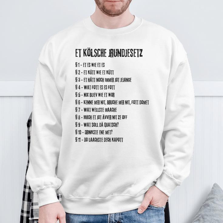 Et Kölsche Jrundjesetz Cologne Cologne Basic Law Carnival Sweatshirt Geschenke für alte Männer