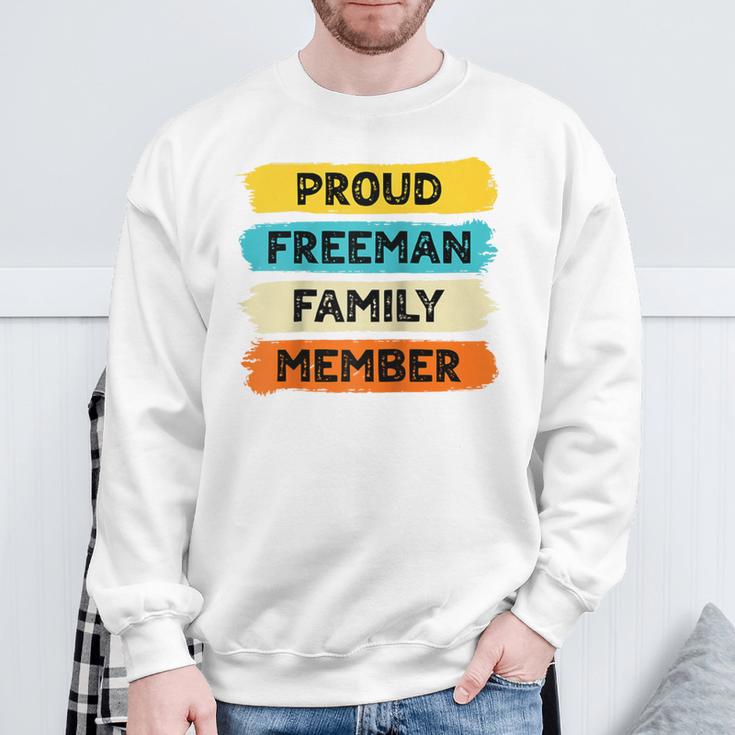 Freeman Retro Freeman Nachname Freeman Raglan Sweatshirt Geschenke für alte Männer