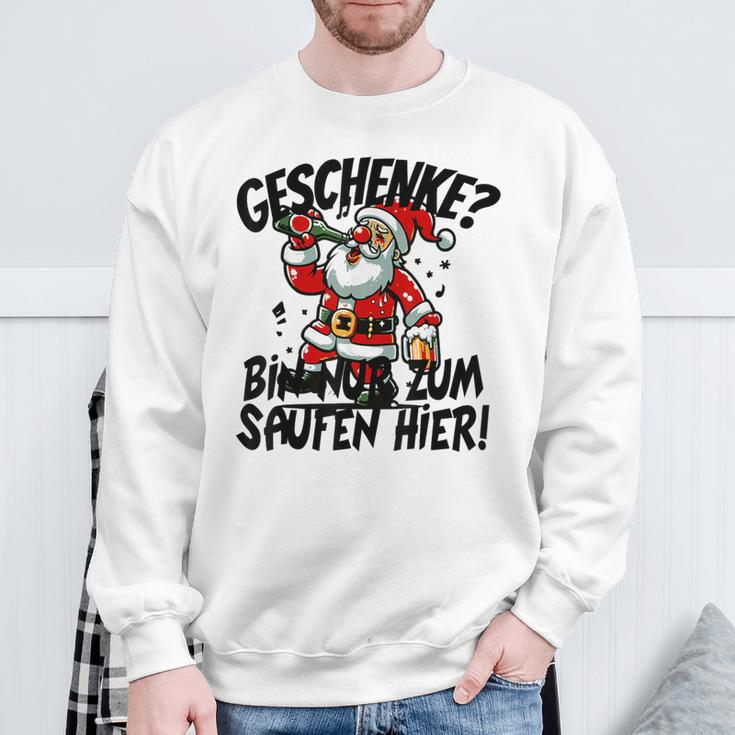 Geschenke Nur Zum Saufen Hier Bier Alkohol German Langu Sweatshirt Geschenke für alte Männer