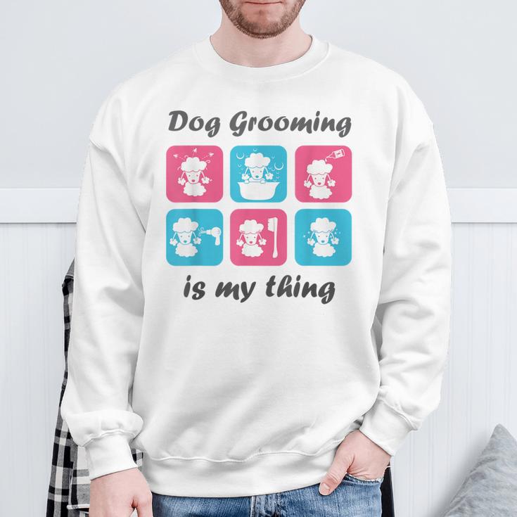 Hundepflege Ist Mein Ding Für Hundefriseur Sweatshirt Geschenke für alte Männer