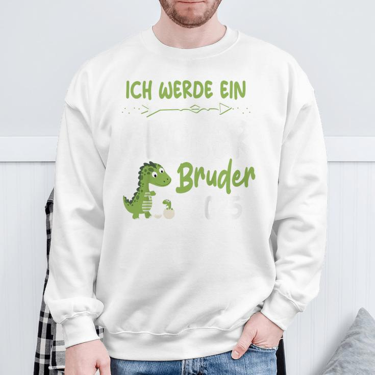 Kinder Ich Werde Ein Großer Bruder 2025 Dinosaur Baby Sweatshirt Geschenke für alte Männer