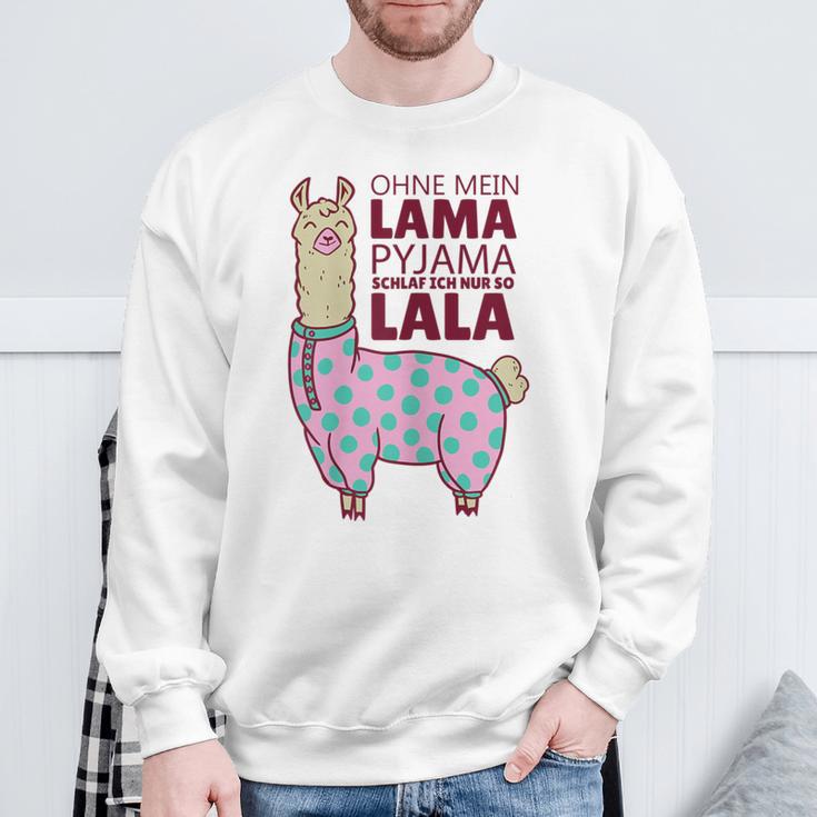 Lama Lama Pyjamas Alpaca Sleep Sweatshirt Geschenke für alte Männer