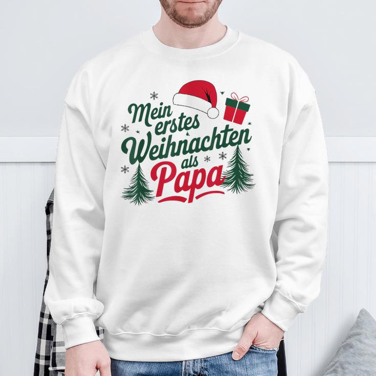 Mein Erstes Weihnachten Als Papa Sweatshirt Geschenke für alte Männer