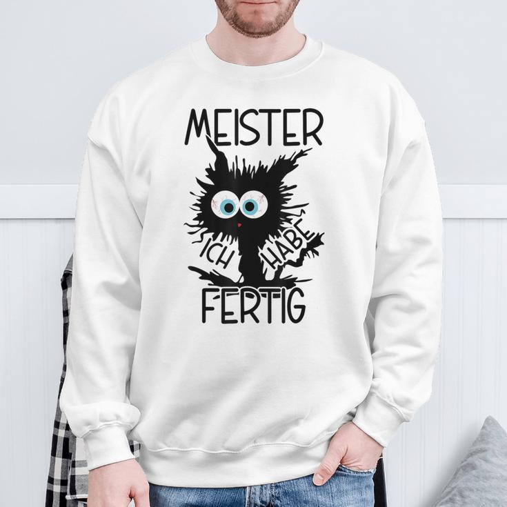 Meister Geschafft Meister Bestanden Gray Sweatshirt Geschenke für alte Männer