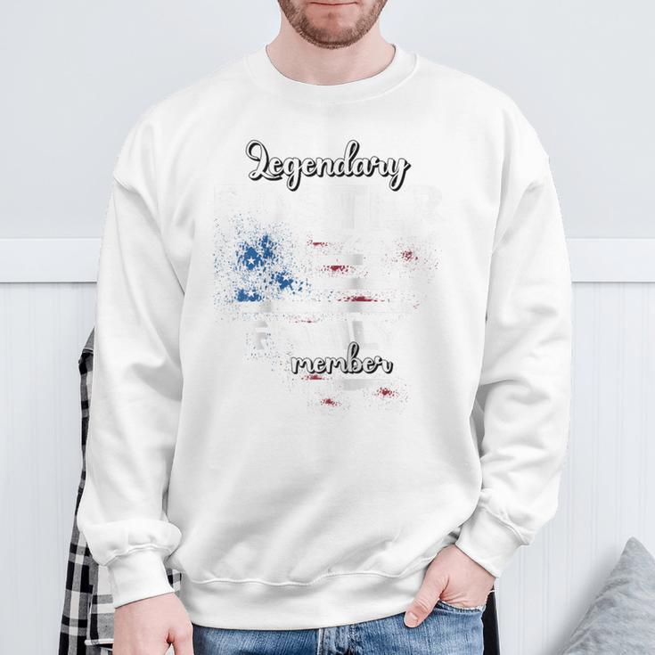 Name Foster Us Flagge Foster Nachname Foster Raglan Sweatshirt Geschenke für alte Männer