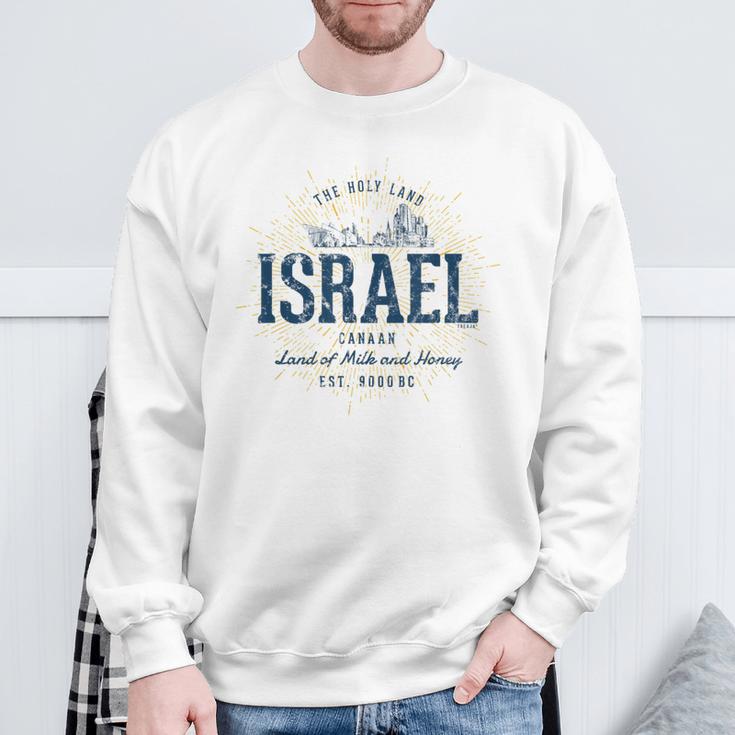 Retro Styleintage Israel S Sweatshirt Geschenke für alte Männer