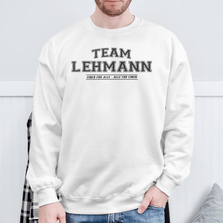 Team Lehmann Proud Family Last Name Gray Sweatshirt Geschenke für alte Männer