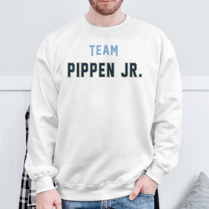 Team Pippen Jr Last Name Proud Family Last Name Familia Blue Sweatshirt Geschenke für alte Männer