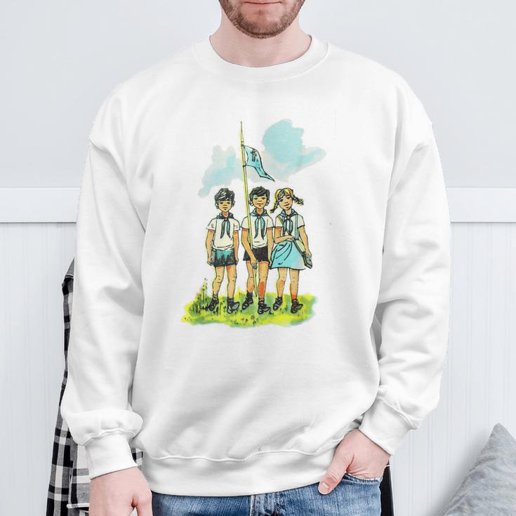 Thälmann Pioniere Seid Ready Retro Nostalgia Sweatshirt Geschenke für alte Männer