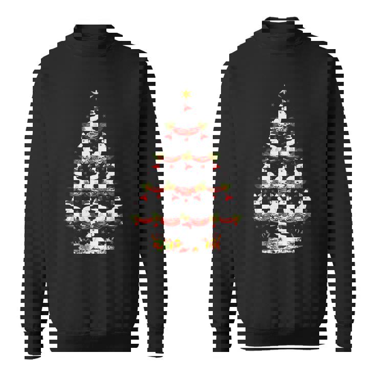 Arctic Hare Animal Xmas Lighting Arctic Hare Christmas Tree Premium Sweatshirt