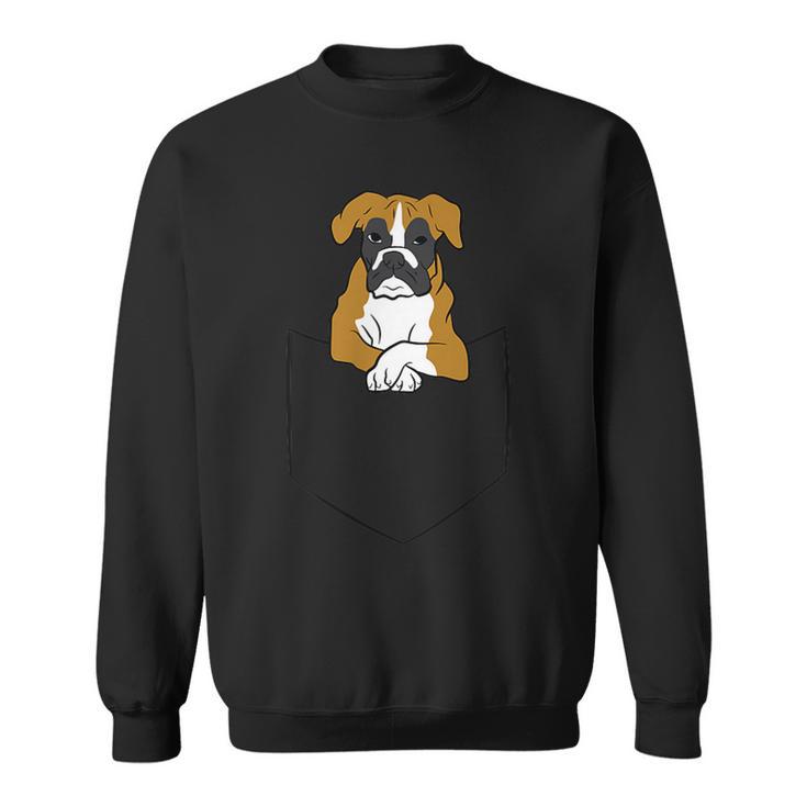 Boxer Dog In Bag Boxer Dog In Bag Dog Boxer Sweatshirt