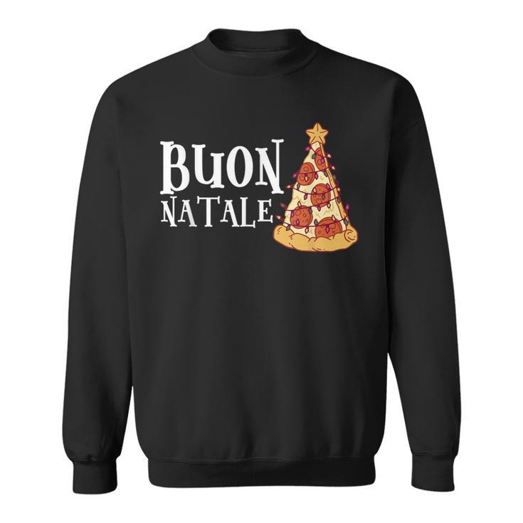 Buon Natale Christmas Italy Pizza Sweatshirt