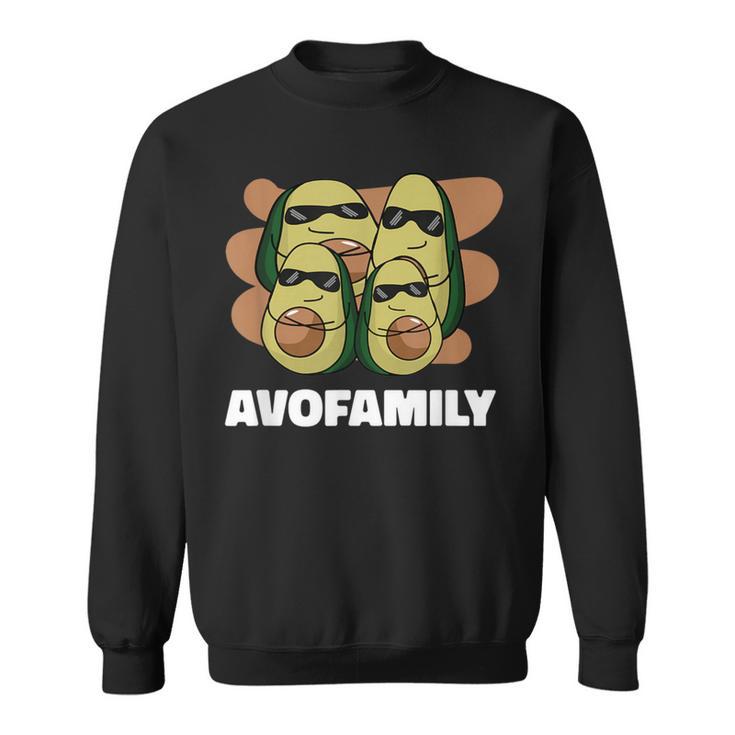 Cool Happy Avofamily Family Avocado Sweatshirt