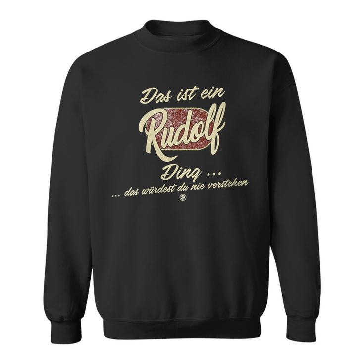 Damen Das Ist Ein Rudolf Ding Lustiges Familie Rudolf Mit-Ausschnitt Sweatshirt