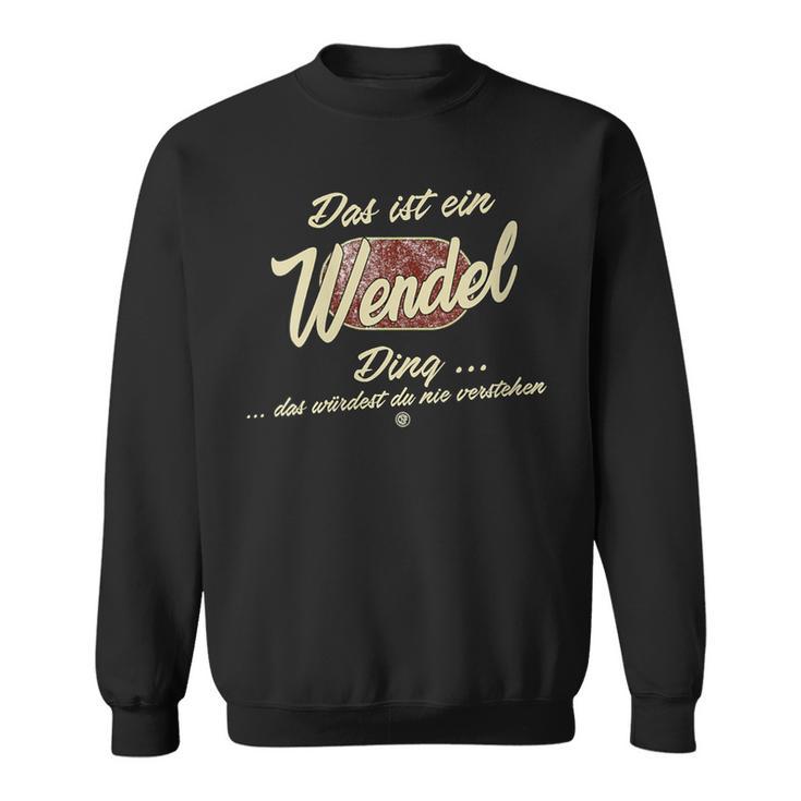 Damen Das Ist Ein Wendel Ding Lustiges Familie Wendel Mit-Ausschnitt Sweatshirt