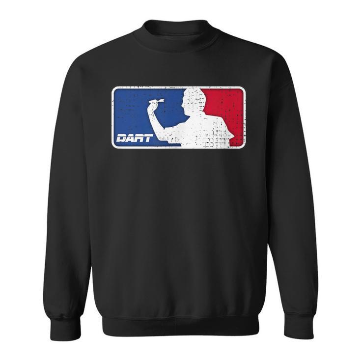 Dartintage Dart Player Darts Retro Dart Sweatshirt