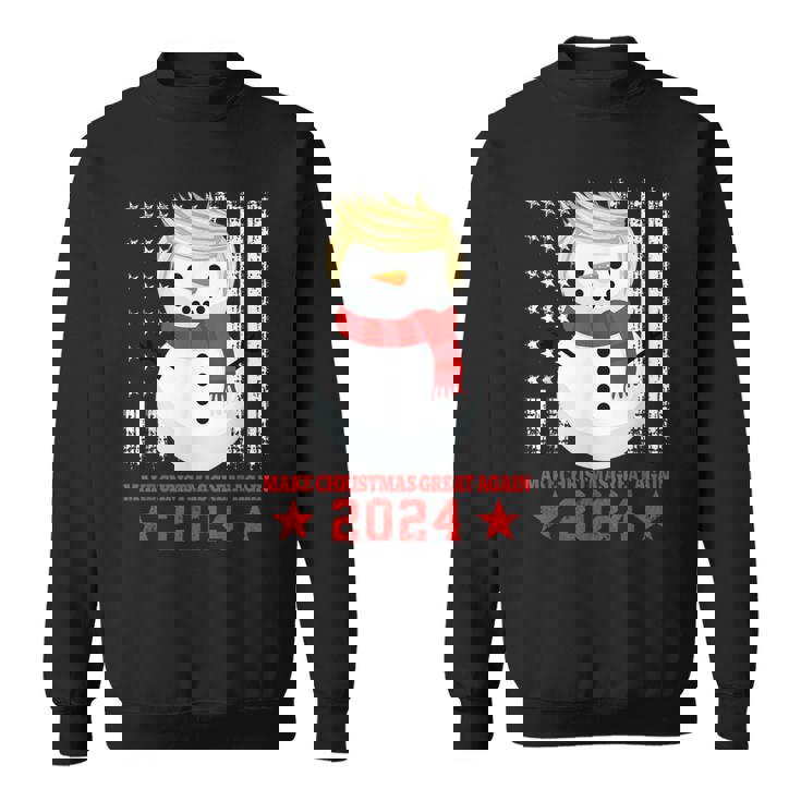 Donald Trump 2024 Usa Make Christmas Great Again Xmas Sweatshirt