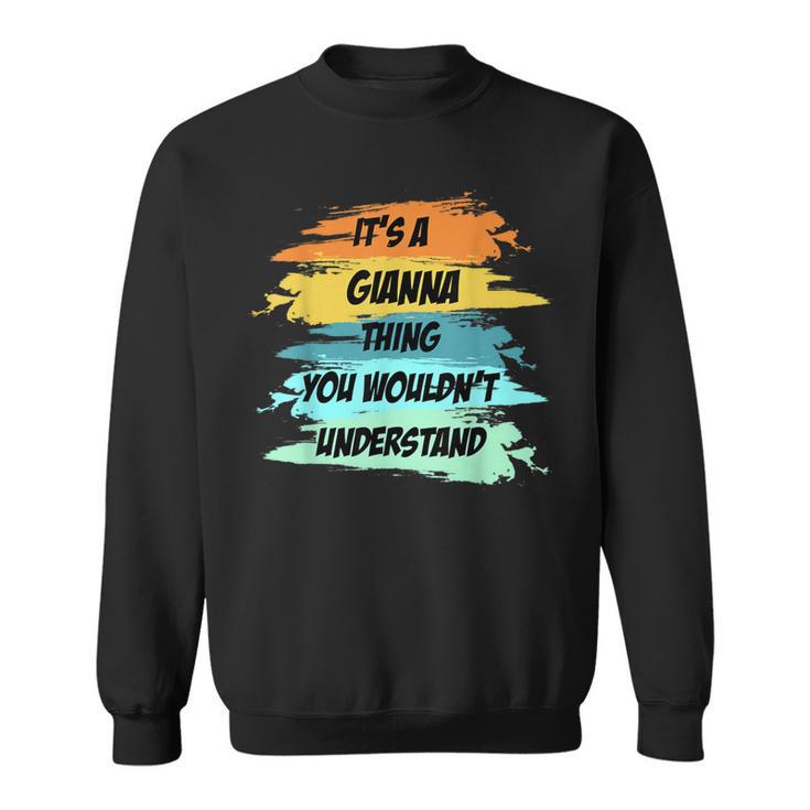 Es Ist Ein Gianna-Ding Lustiger Neuheit-Benutzerdefinierter Sweatshirt