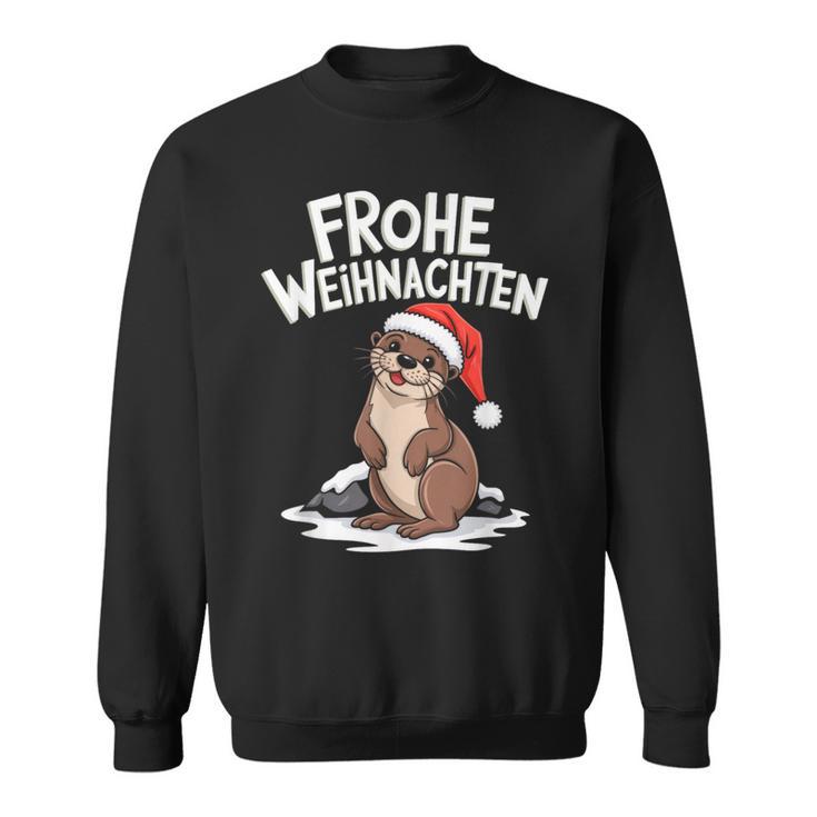 Frohe Weihnachten Otter Frohe Weihnachten Sweatshirt