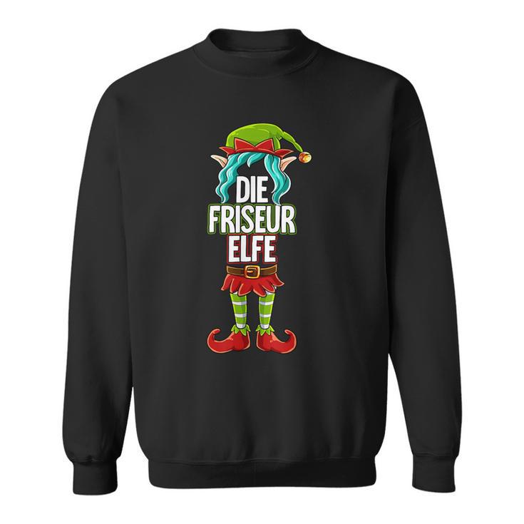 Hairdresser Elf Partner Look Christmas Sweatshirt