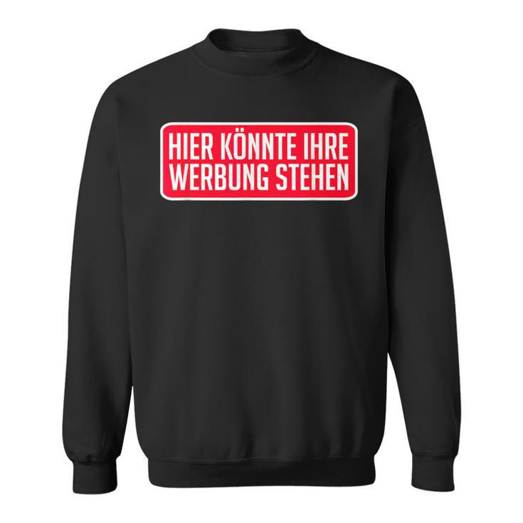 Hier Kann Ihre Werbung Stehhen Für Einen Influencer Sweatshirt