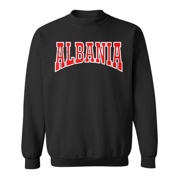 Kosovo Albania Tirana Flag Double Eagle Sweatshirt