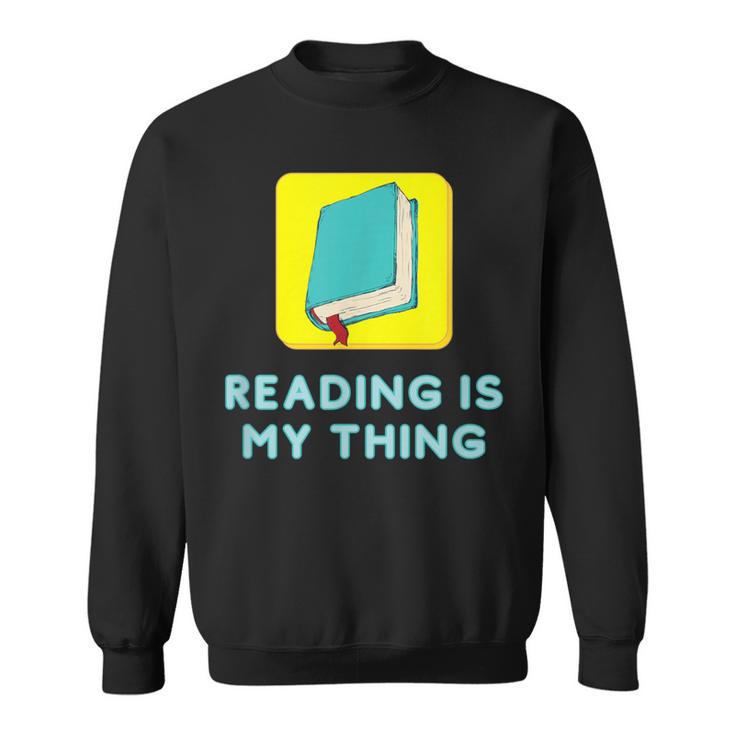 Lesen Ist Mein Ding Lehrer Bibliothekar Bücherwürmer Sweatshirt