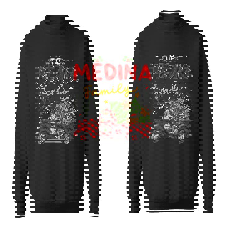 The Medina Family Christmas Matching Pajamas Group Sweatshirt
