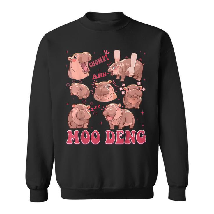 Moo Deng 2024 Moo Deng Moo Deng Cute Hippo Sweatshirt