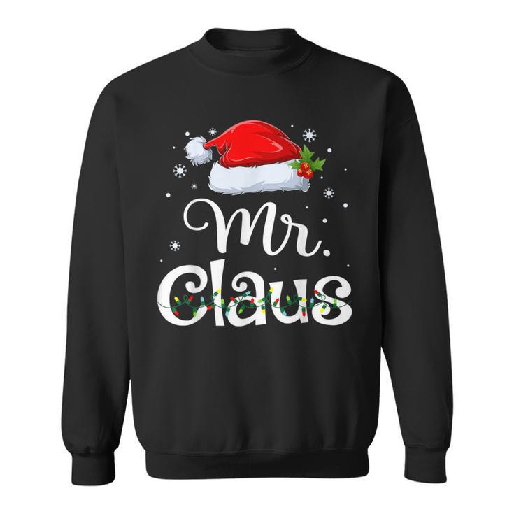 Mr And Mrs Claus Pyjama Santa Sweatshirt