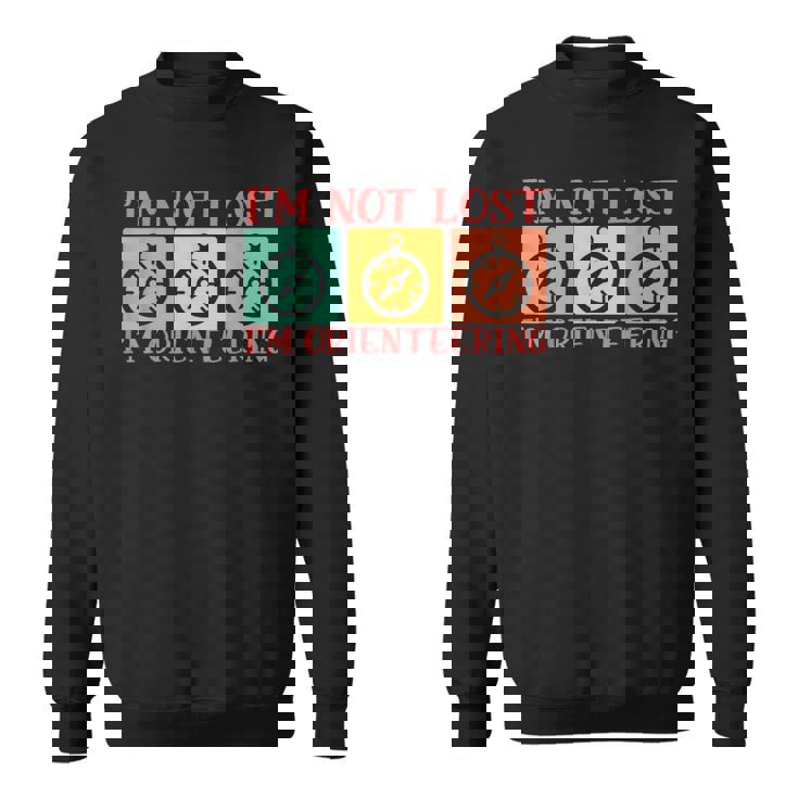 Im Not Lost Im Orienring Compass Randonnée Course D'orientation Sweater e