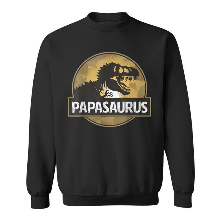 Père Fils Partenaire Papasaurus T-Rex Dinosaur Sweatshirt