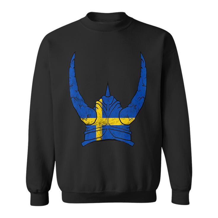 Schweden Wikinger Helm Schwedischer Nordmann Stolz Sköl Sweatshirt