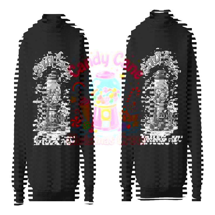 Security Candyland Candy Cane Christmas Crew House Candy Sweatshirt