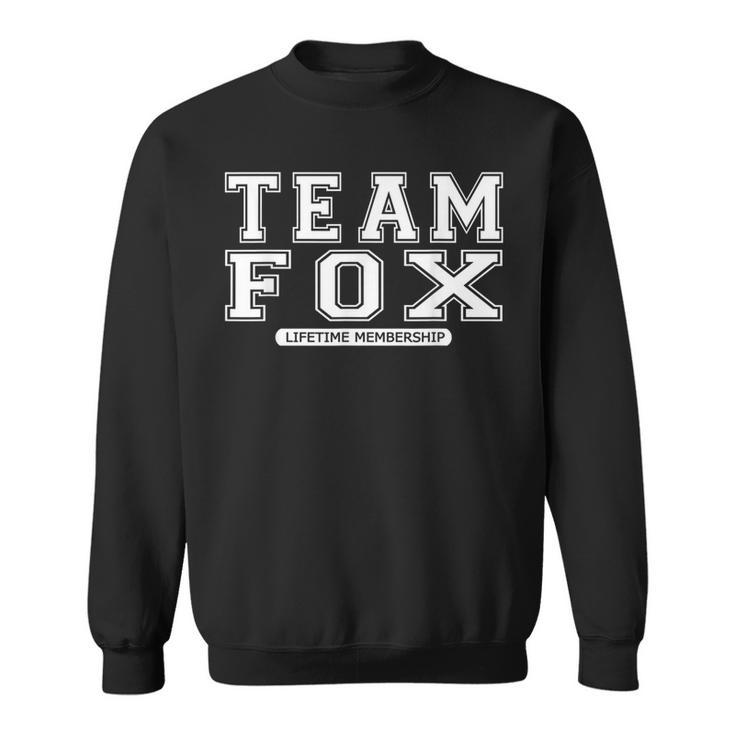 Team Fox Familienmitglied Nachname Reunion Crew Mitglied Geschenk Sweatshirt