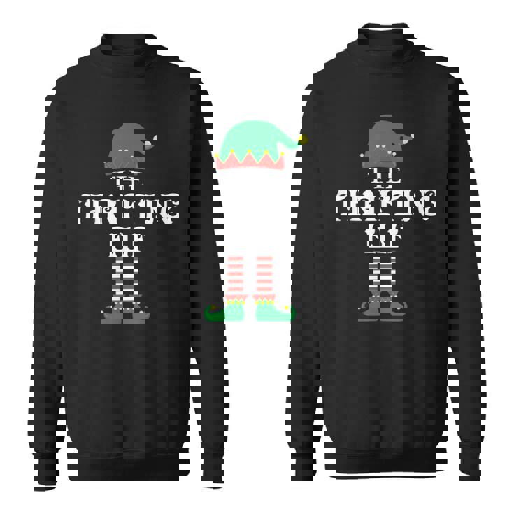 The Thrifting Elf Matching Family Group Xmas Christmas Sweatshirt