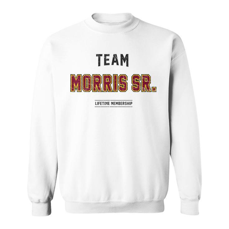 Distressed Team Morris Sr Proud Family Nachname Nachname Sweatshirt