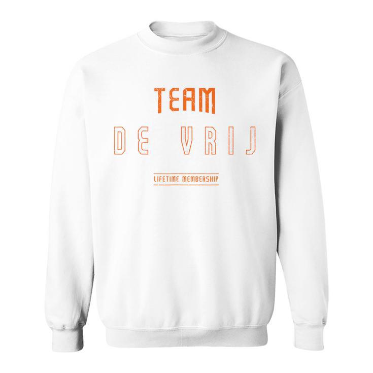 Distressed Teamanrij Proud Family Last Name Sweatshirt